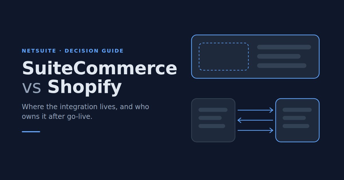 SuiteCommerce o Shopify amb NetSuite